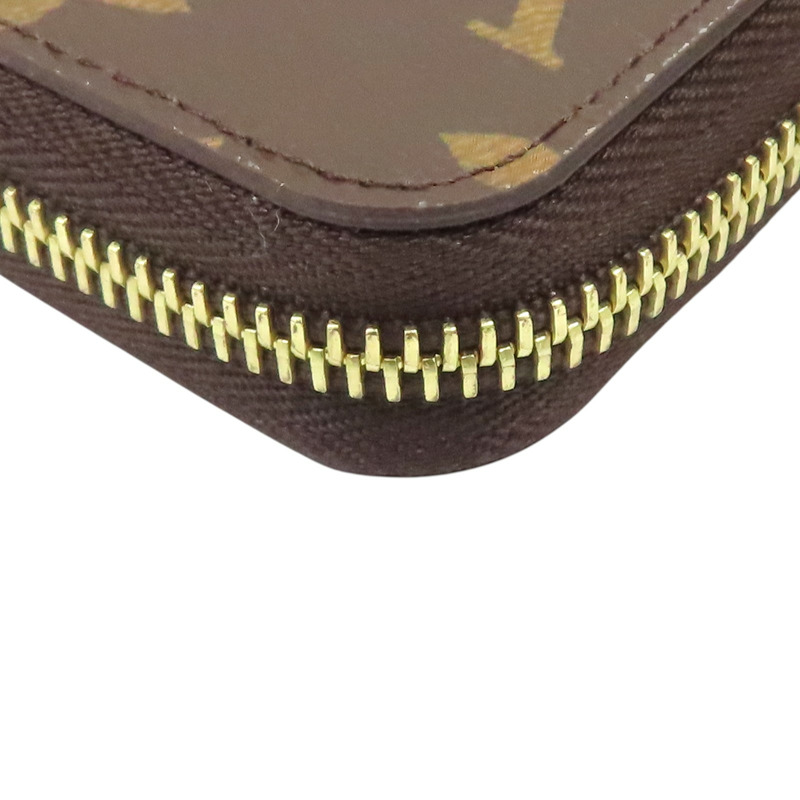 棕色 帆布 Zippy Wallet 拉鍊 長夾【LOUIS VUITTON LV 路易威登】 M42616-12