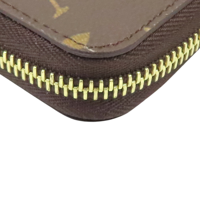 棕色 帆布 Zippy Wallet 拉鍊 長夾【LOUIS VUITTON LV 路易威登】 M42616-13