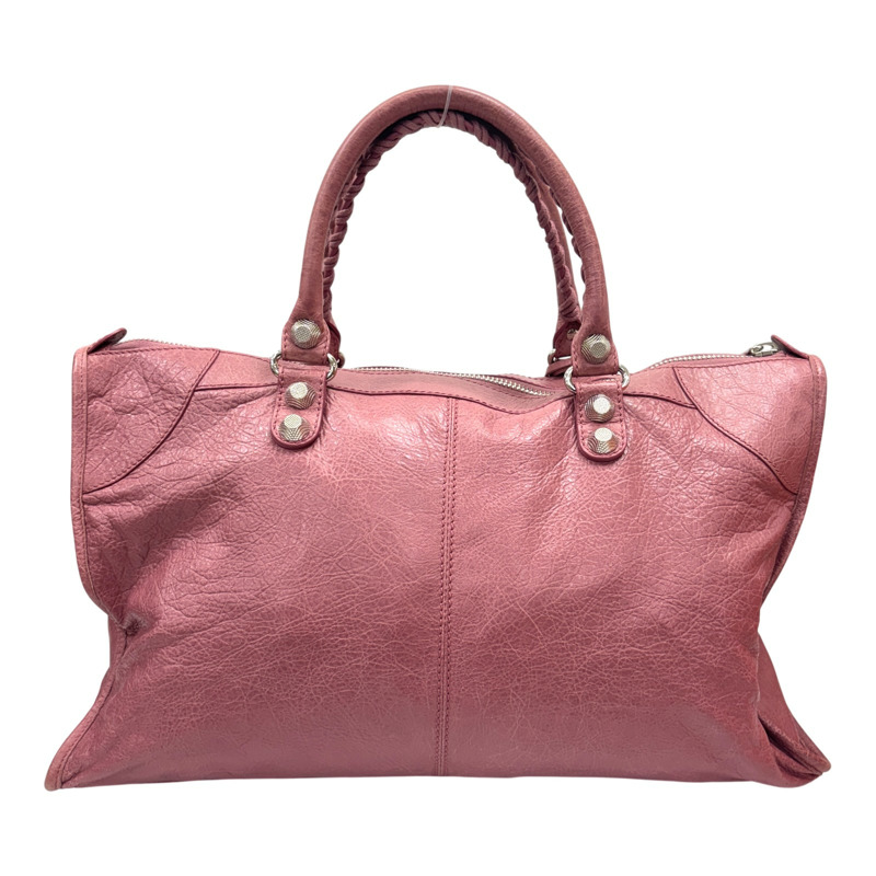粉色 皮革 Giant Work 機車包 手提包【BALENCIAGA 巴黎世家】 285451-2