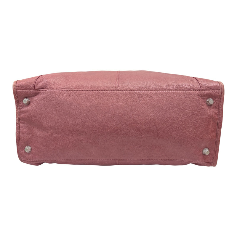 粉色 皮革 Giant Work 機車包 手提包【BALENCIAGA 巴黎世家】 285451-3