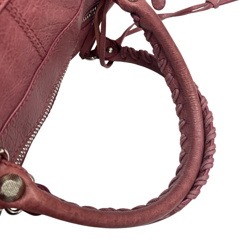 粉色 皮革 Giant Work 機車包 手提包【BALENCIAGA 巴黎世家】 285451-8