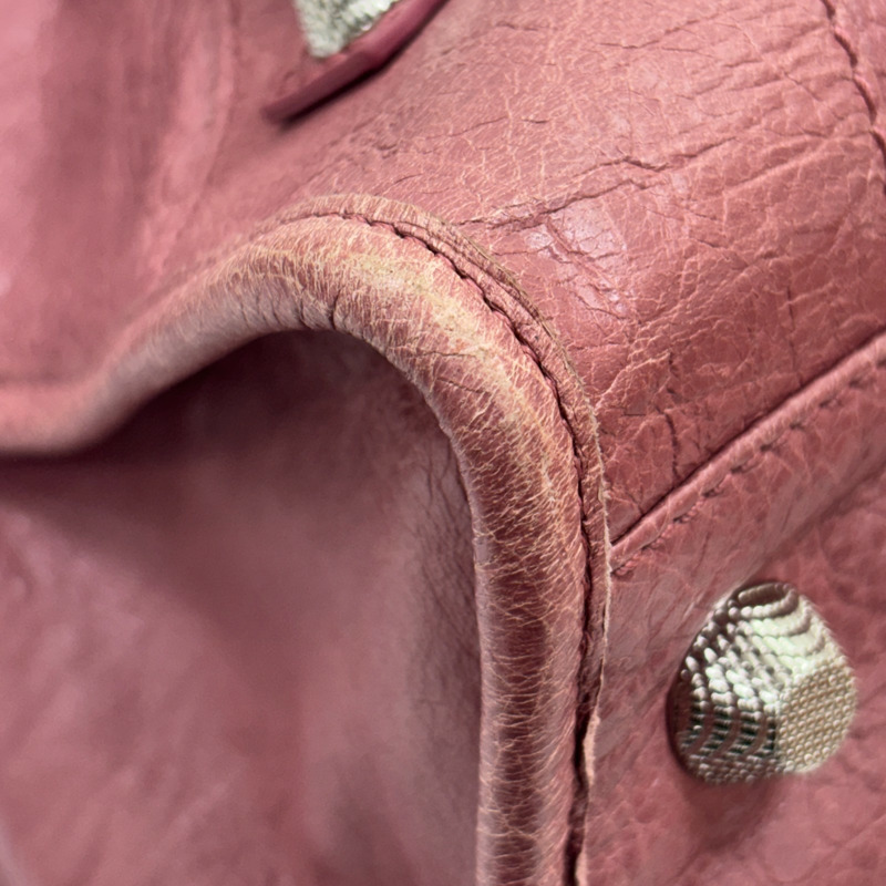 粉色 皮革 Giant Work 機車包 手提包【BALENCIAGA 巴黎世家】 285451-11