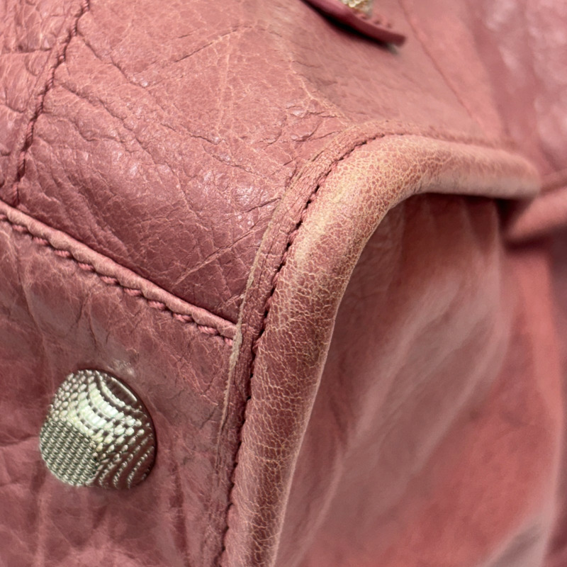 粉色 皮革 Giant Work 機車包 手提包【BALENCIAGA 巴黎世家】 285451-12