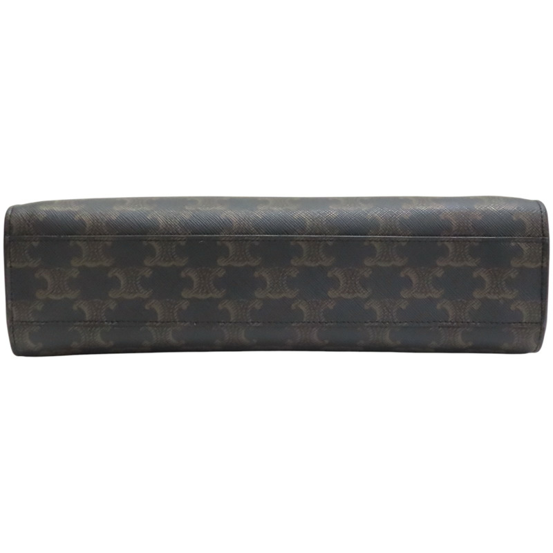 棕色 Triomphe 帆布 Small Vertical Cabas 兩用包【CELINE 賽琳】 191542BZK.04LU-3