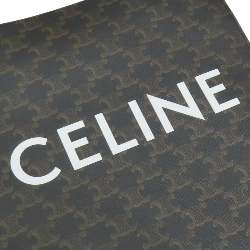 棕色 Triomphe 帆布 Small Vertical Cabas 兩用包【CELINE 賽琳】 191542BZK.04LU-6