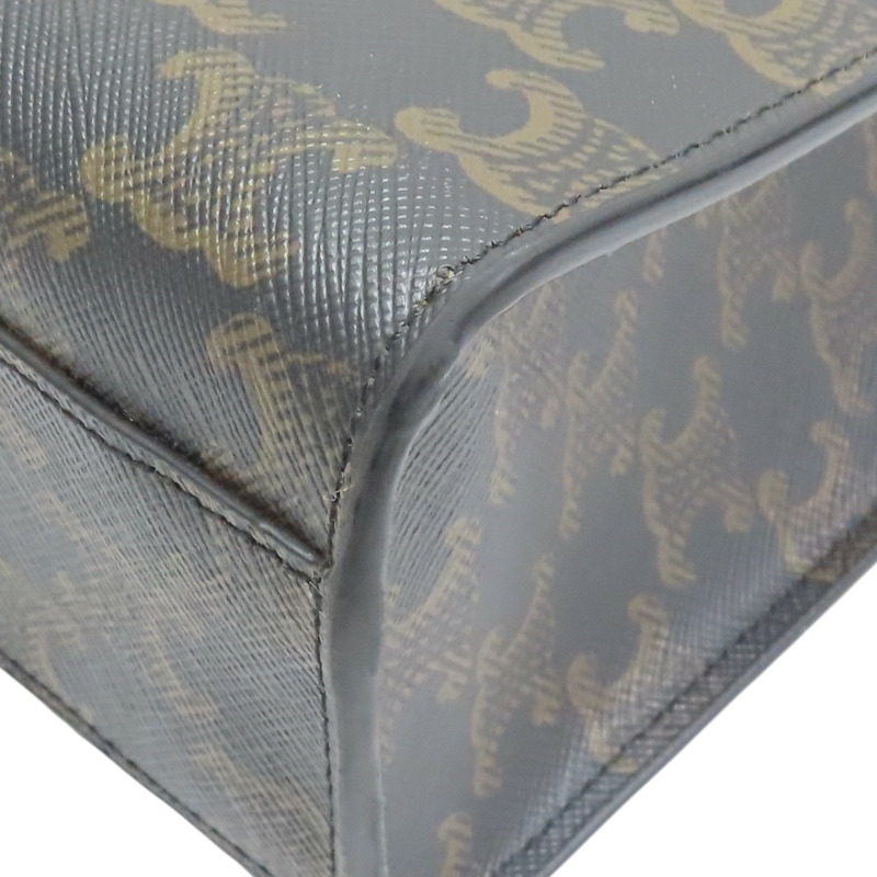 棕色 Triomphe 帆布 Small Vertical Cabas 兩用包【CELINE 賽琳】 191542BZK.04LU-13