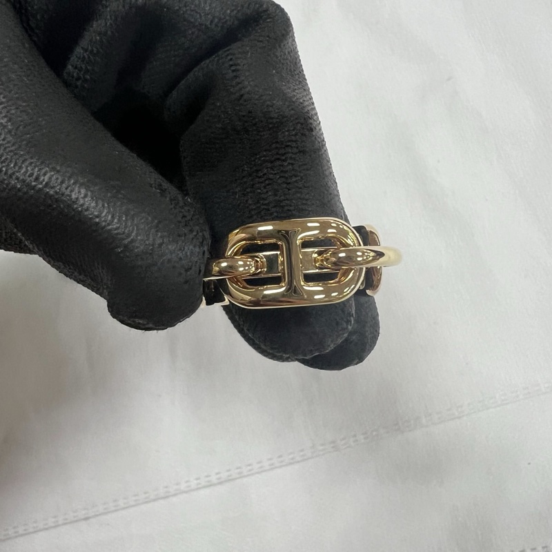 Hermes 愛馬仕 9成新 Regate 豬鼻造型金色絲巾扣-2