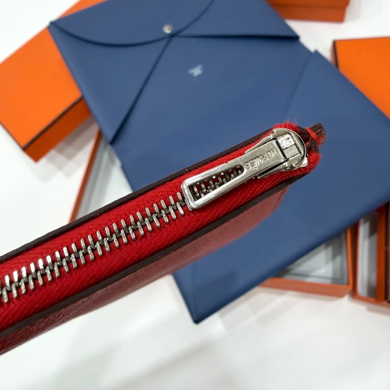 HERMES 愛馬仕 法國藍 二合一 Calvi Pouch ipad套 收納包 手拿包 皮包-14