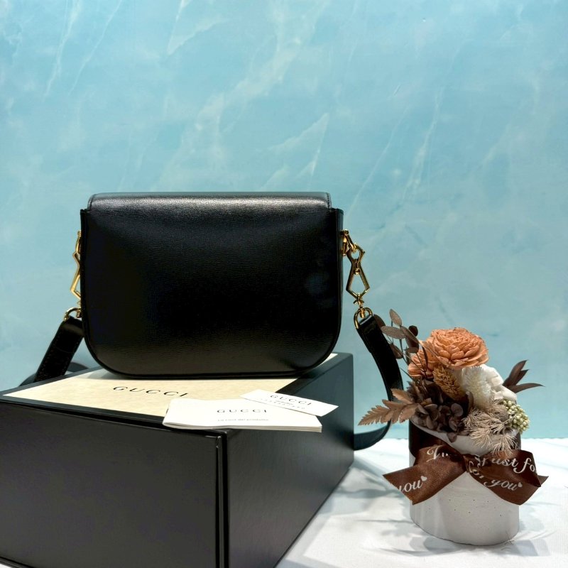 GUCCI 1955 mini全皮革肩背包-1