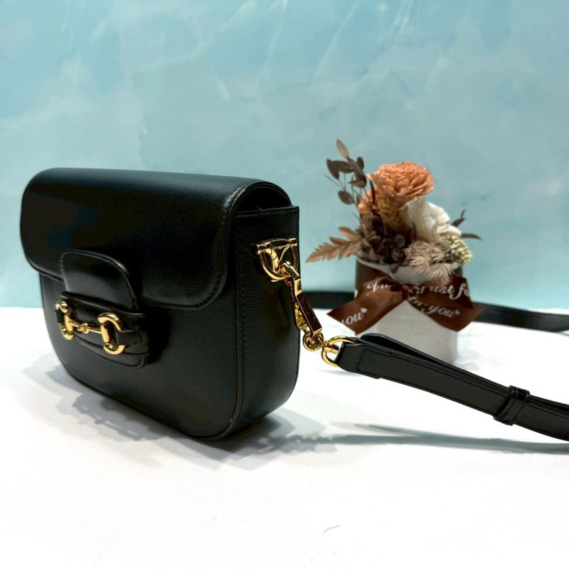 GUCCI 1955 mini全皮革肩背包-3