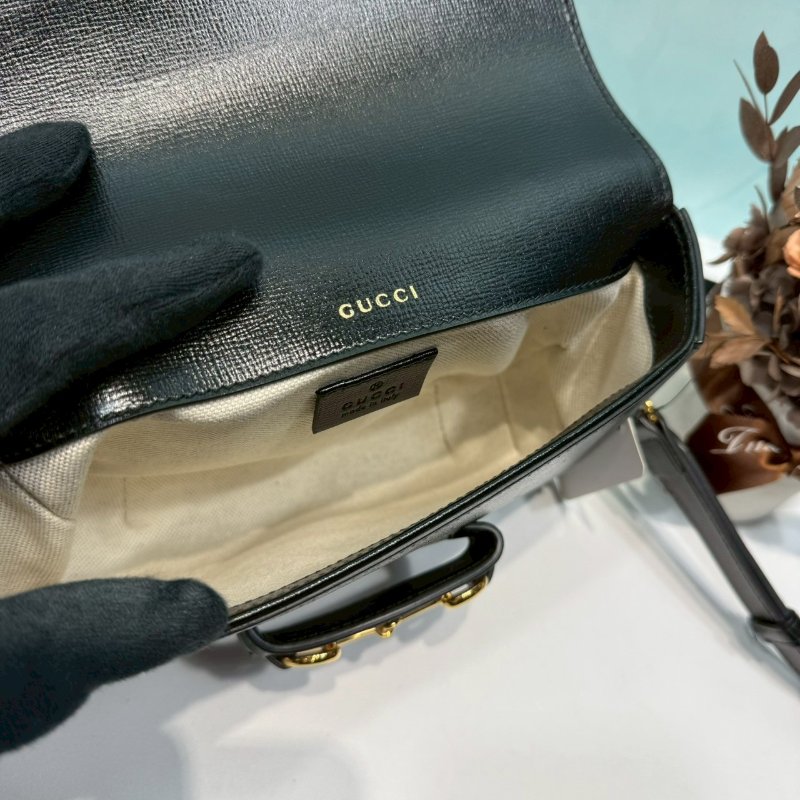 GUCCI 1955 mini全皮革肩背包-5