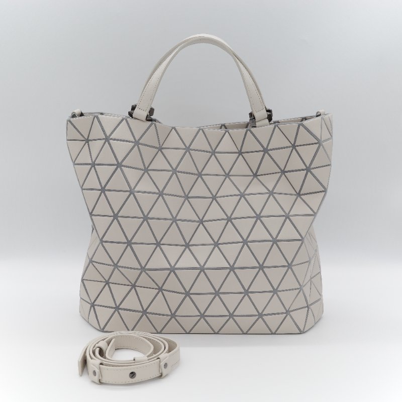 Bao Bao Issey Miyake 三宅一生 Crystal 米灰色 霧面 大號 手提包-0