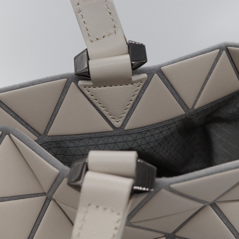 Bao Bao Issey Miyake 三宅一生 Crystal 米灰色 霧面 大號 手提包-8