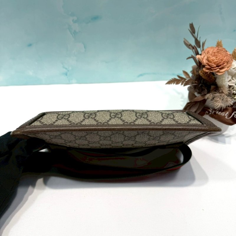 GUCCI Supreme帆布虎頭胸腰包-7