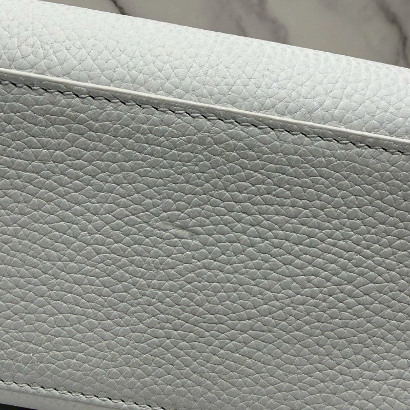 BURBERRY 迷你Frances粒紋皮革手提包-5