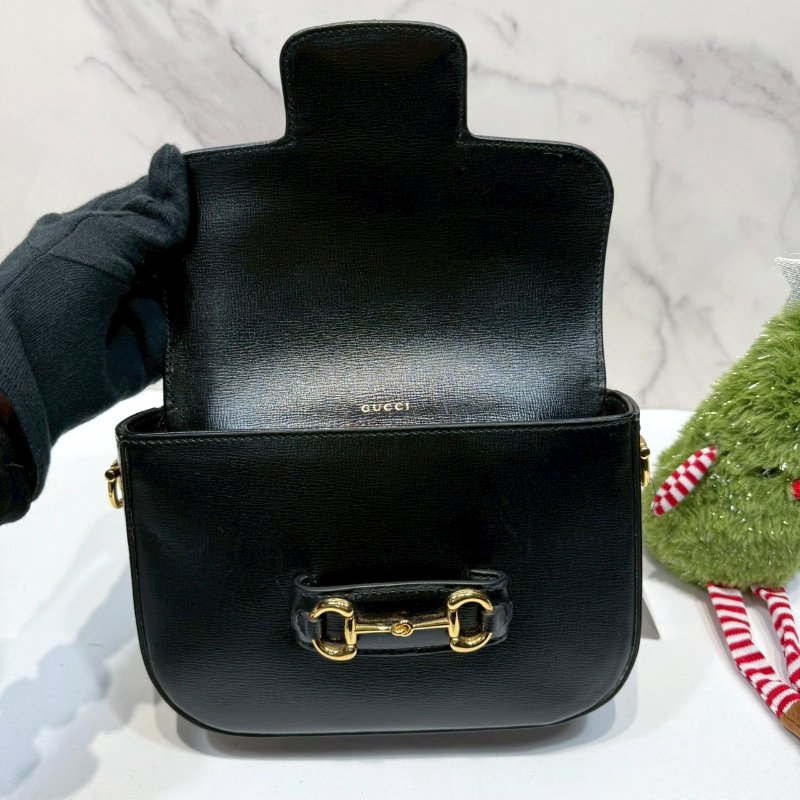 GUCCI 1955 mini全皮革肩背包-4