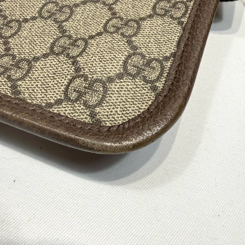 GUCCI Supreme帆布虎頭胸腰包-9