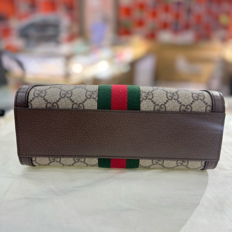 99新 閑置品 古馳gucci Ophidia系列小号手提托特包，-10