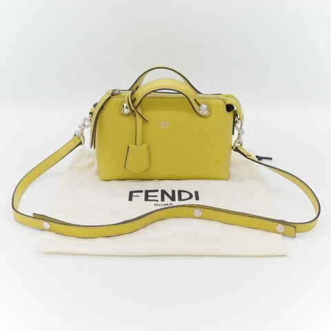 Fendi 芬迪 By The Way  黃色 小牛皮 手提包 肩背包