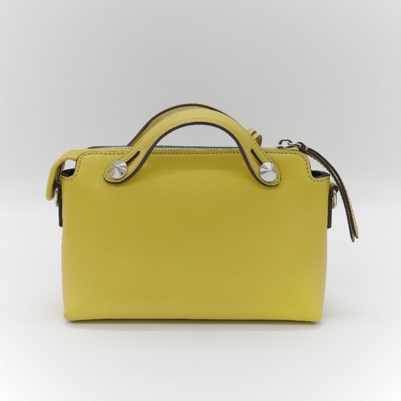 Fendi 芬迪 By The Way  黃色 小牛皮 手提包 肩背包-6
