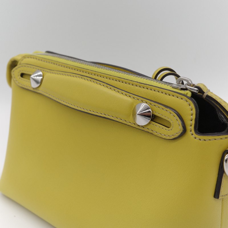 Fendi 芬迪 By The Way  黃色 小牛皮 手提包 肩背包-8