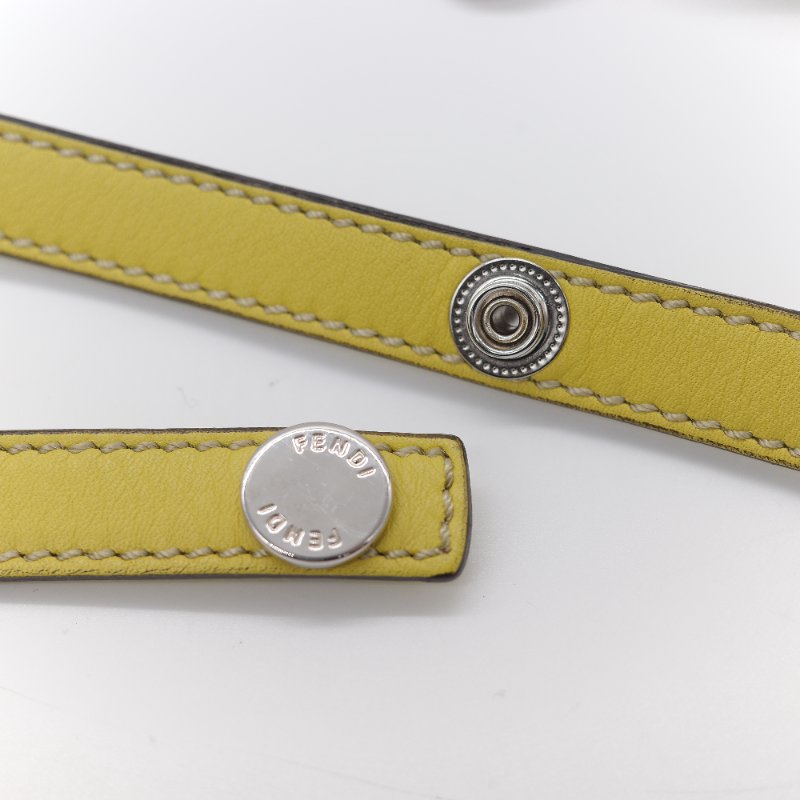 Fendi 芬迪 By The Way  黃色 小牛皮 手提包 肩背包-17