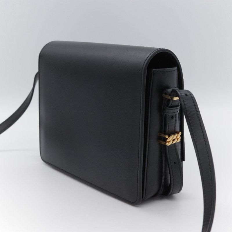 Burberry 巴寶莉 Grace 黑色 小牛皮 肩背包-2