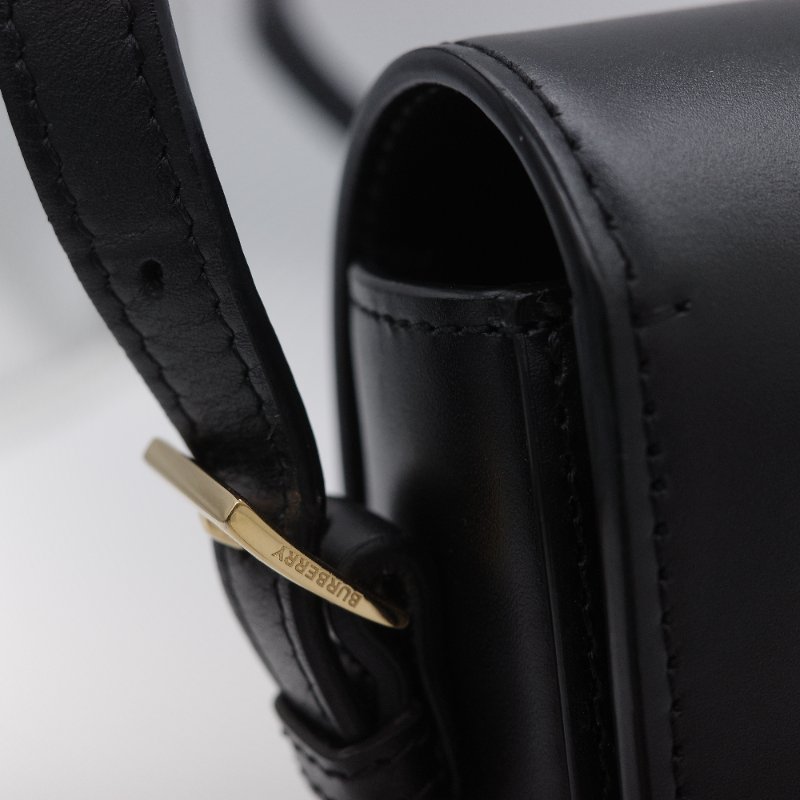 Burberry 巴寶莉 Grace 黑色 小牛皮 肩背包-7