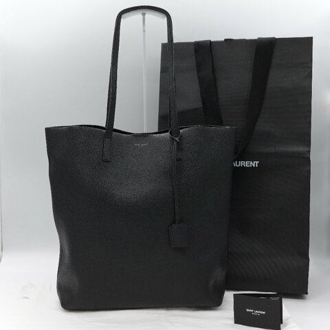 Saint Laurent 聖羅蘭 N/S Shopping Tote 黑色 牛皮 肩背包 托特包