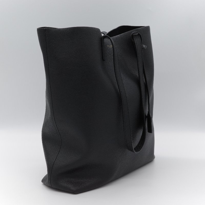 Saint Laurent 聖羅蘭 N/S Shopping Tote 黑色 牛皮 肩背包 托特包-4