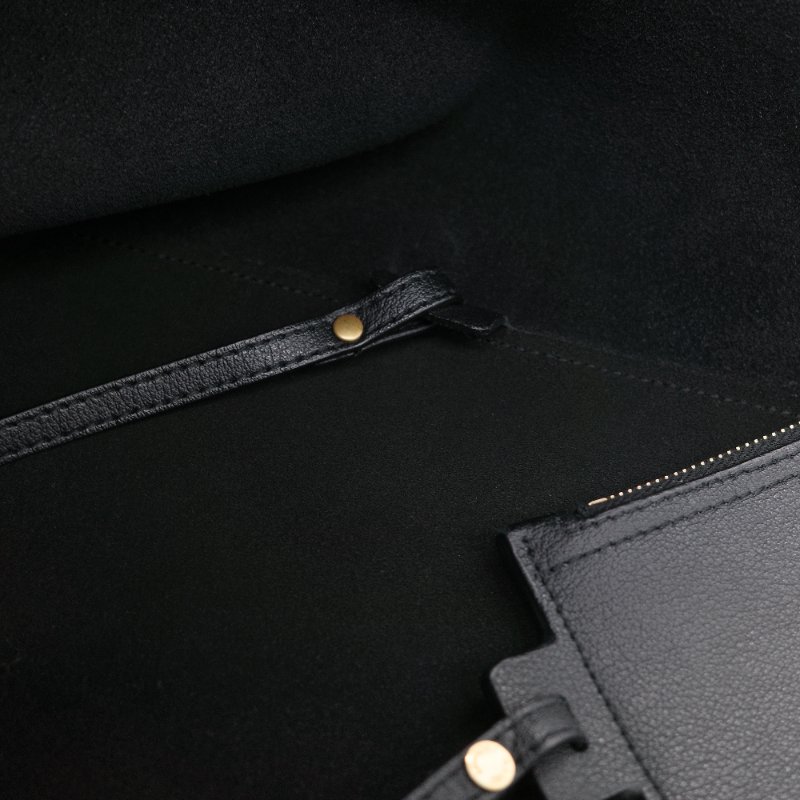 Saint Laurent 聖羅蘭 N/S Shopping Tote 黑色 牛皮 肩背包 托特包-12