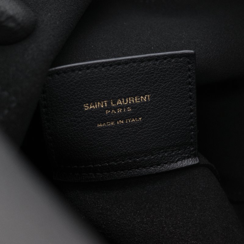 Saint Laurent 聖羅蘭 N/S Shopping Tote 黑色 牛皮 肩背包 托特包-15