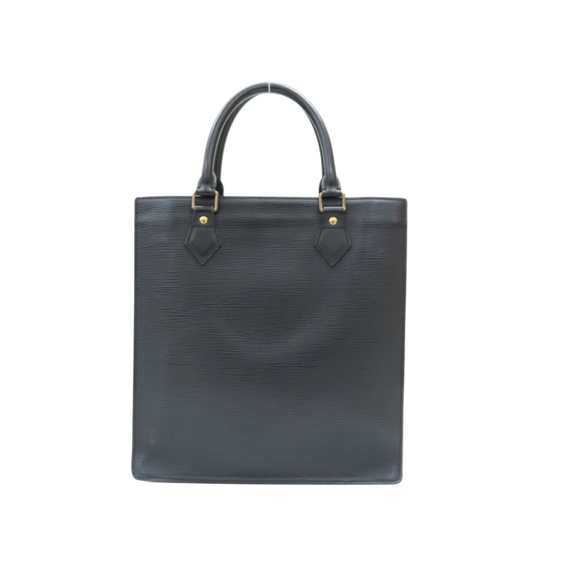 黑色 EPI 水波紋 牛皮 Sac Plat 手提包【LOUIS VUITTON LV 路易威登】 M59082-1