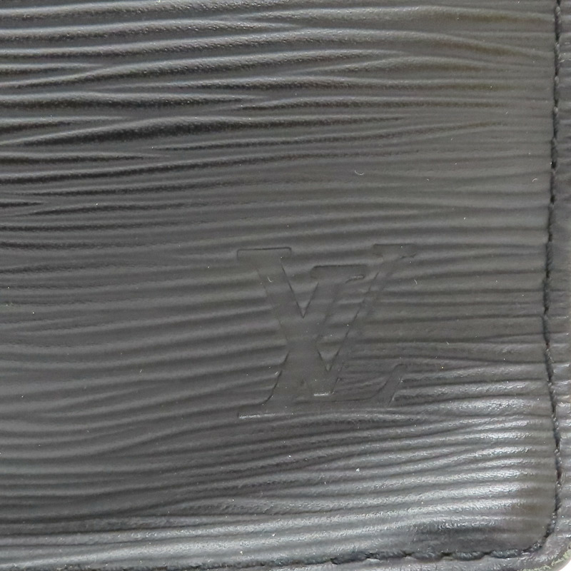 黑色 EPI 水波紋 牛皮 Sac Plat 手提包【LOUIS VUITTON LV 路易威登】 M59082-6