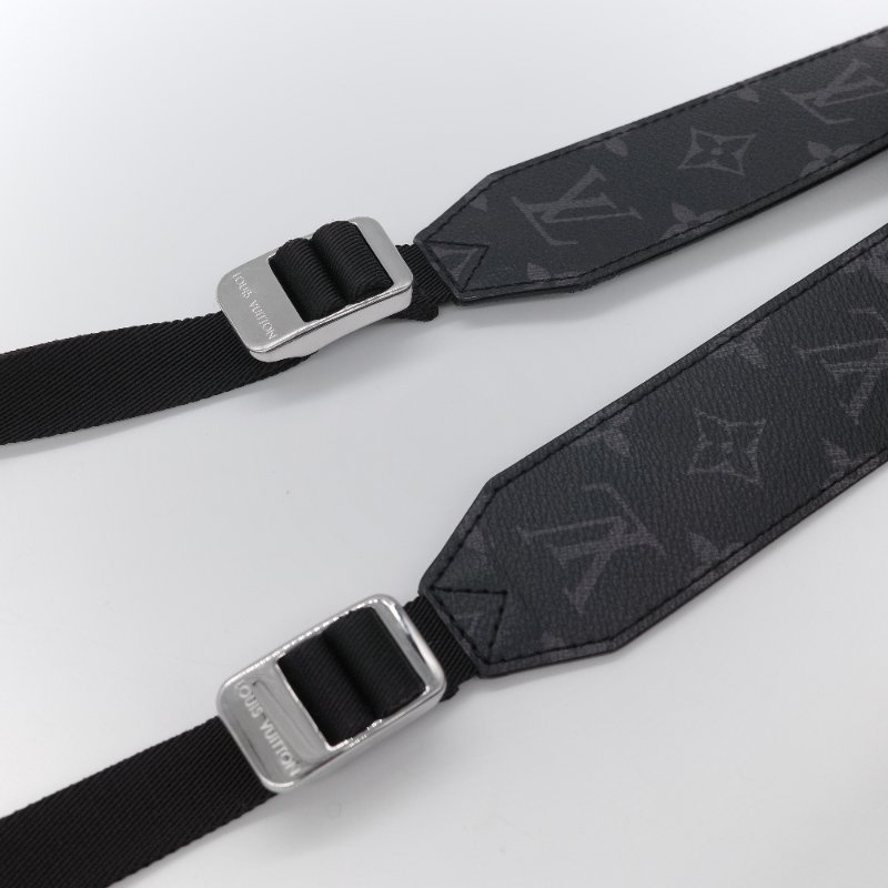 Louis Vuitton 路易威登 Taigarama 黑色 牛皮 帆布 翻蓋信差包 斜背包-14