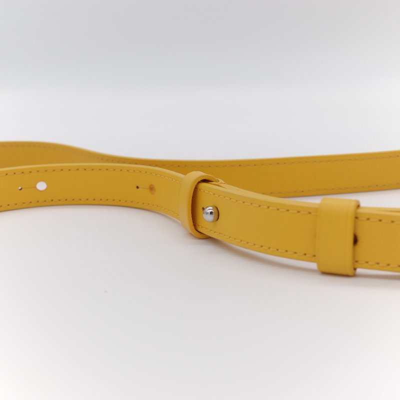 Louis Vuitton路易威登 Steamer 黃色 粒小牛皮 隨身錢包 斜背包-14