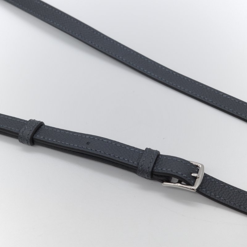 Hermès愛馬仕 Hermesnap 大象灰Epsom 小牛皮錢包 斜背包-10