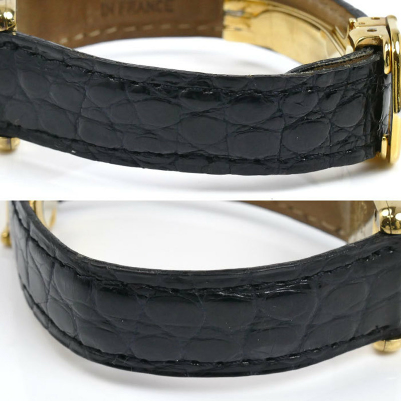 卡地亞鍍金 Must Tank Trinity 電池驅動女士腕錶-7