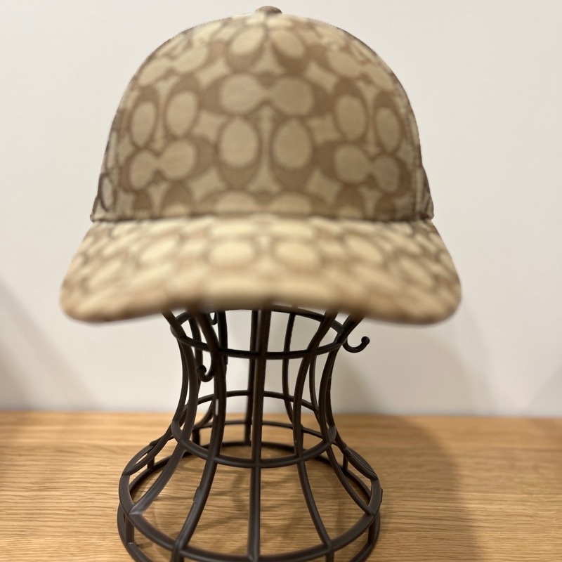 Coach老花鴨舌帽-0