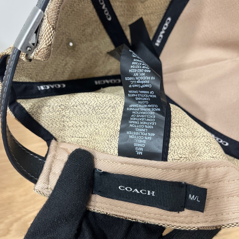 Coach老花鴨舌帽-6