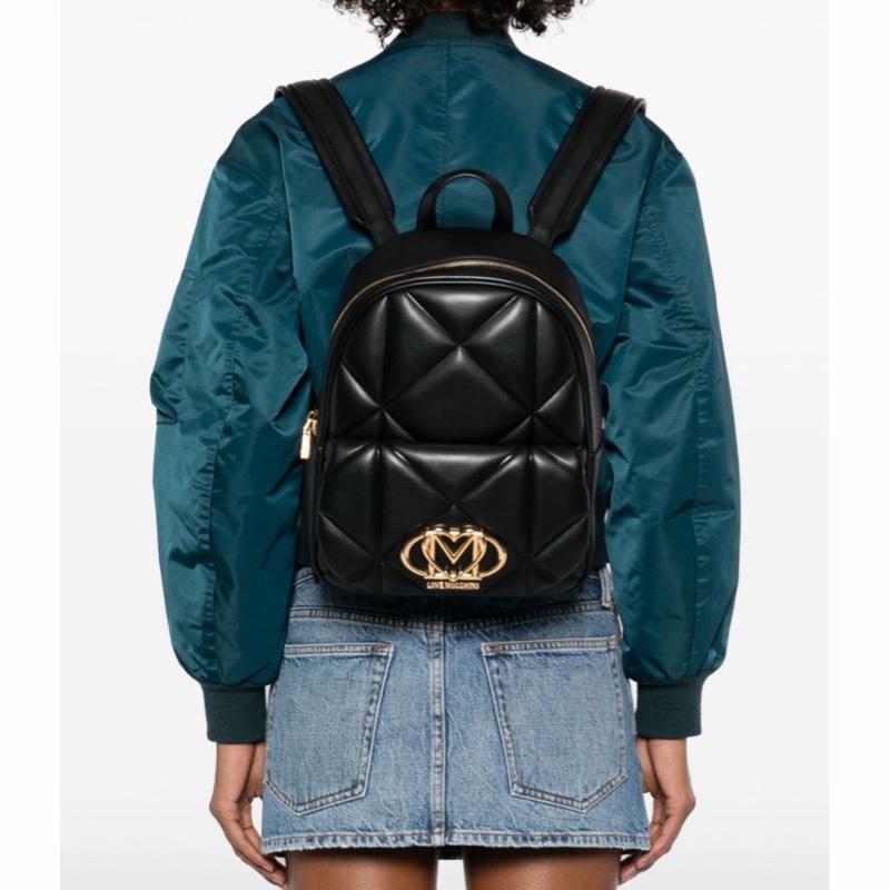 Moschino 女士 logo標牌雙肩包均碼碼26cm*33cm*10cm-4