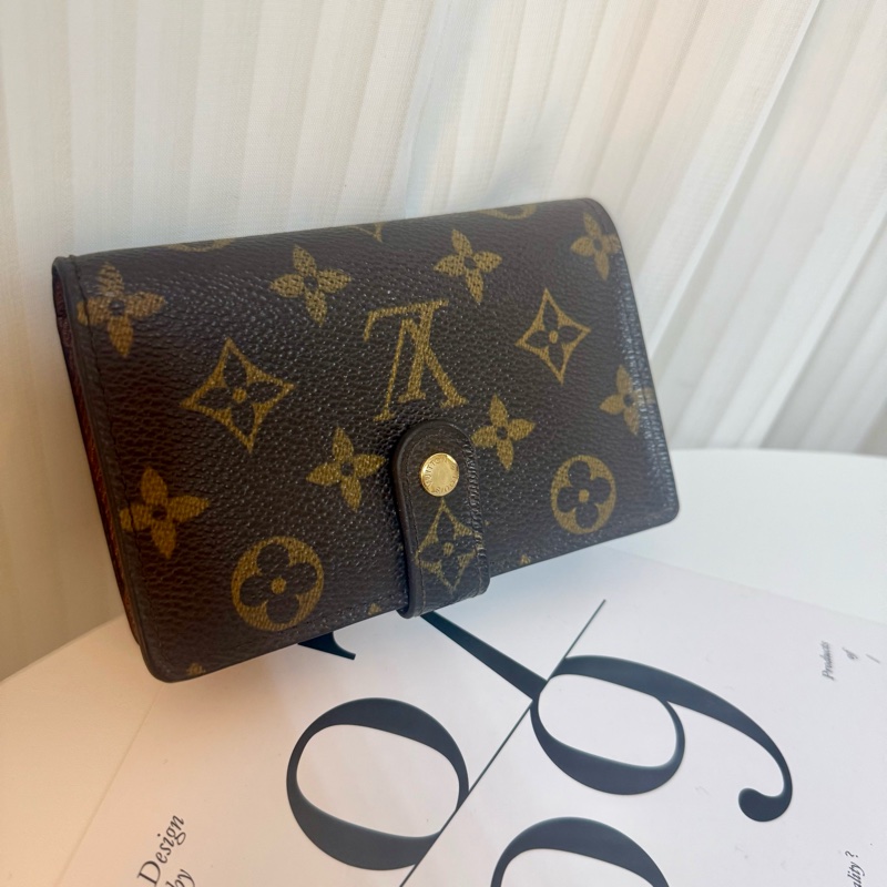 ✔️LV Louis Vuitton 路易威登 Monogram M61674 蝴蝶釦中夾-2