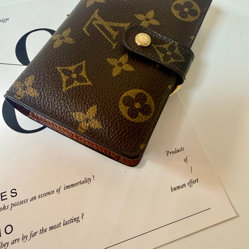 ✔️LV Louis Vuitton 路易威登 Monogram M61674 蝴蝶釦中夾-4