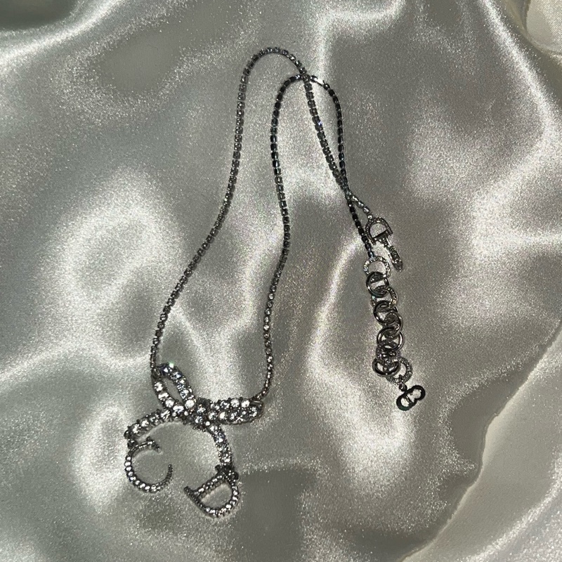 Dior vintage 滿鑽蝴蝶結項鍊 美到爆🩷🩷-3
