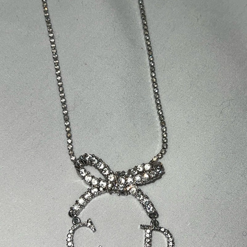 Dior vintage 滿鑽蝴蝶結項鍊 美到爆🩷🩷-4