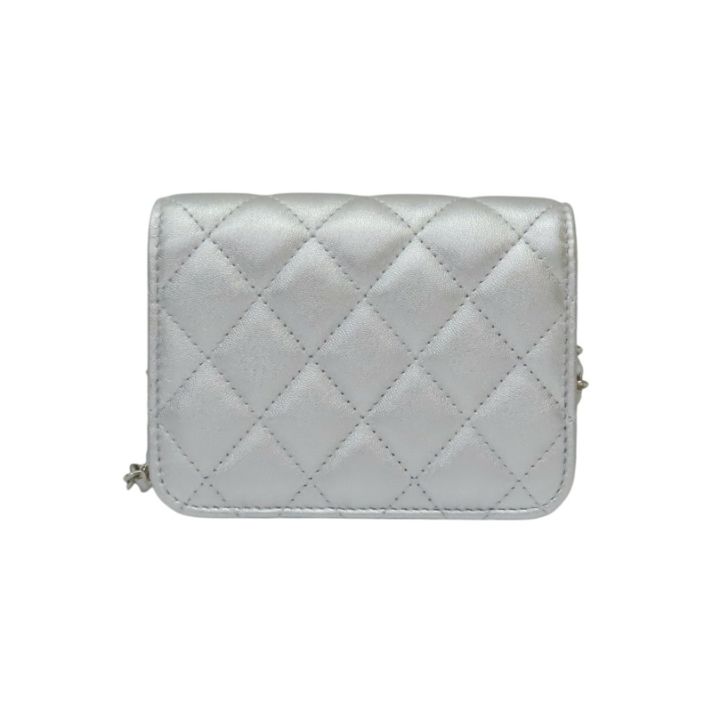 銀色羊皮 star mini chain 鍊帶 肩背包【CHANEL 香奈兒】-1