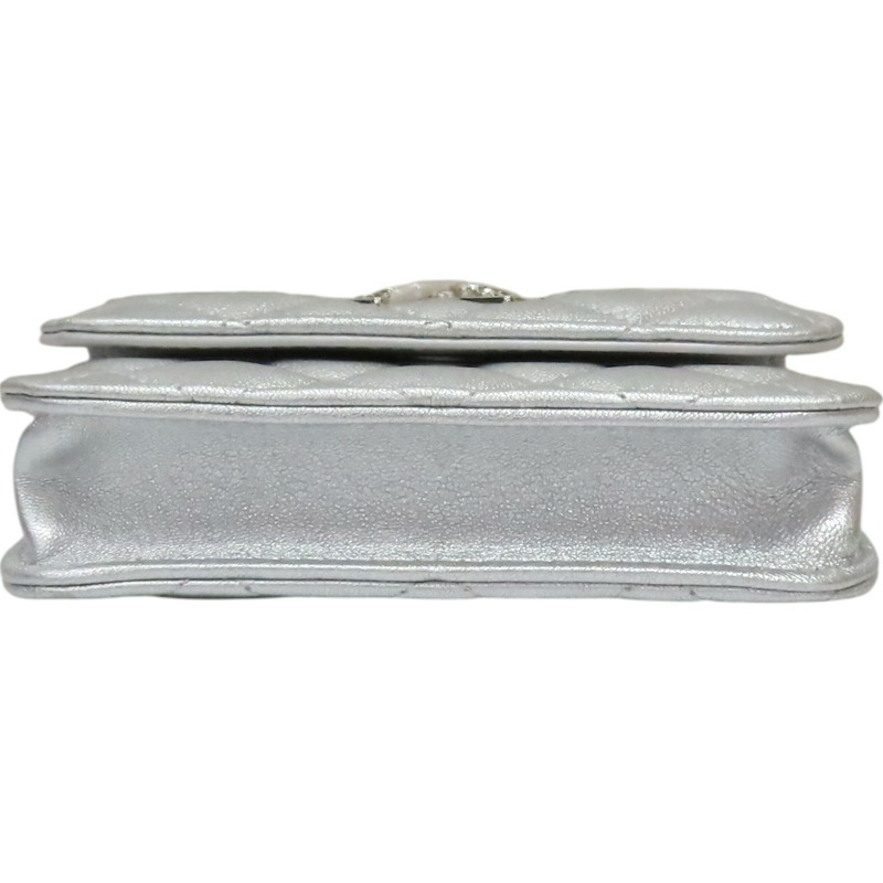 銀色羊皮 star mini chain 鍊帶 肩背包【CHANEL 香奈兒】-3