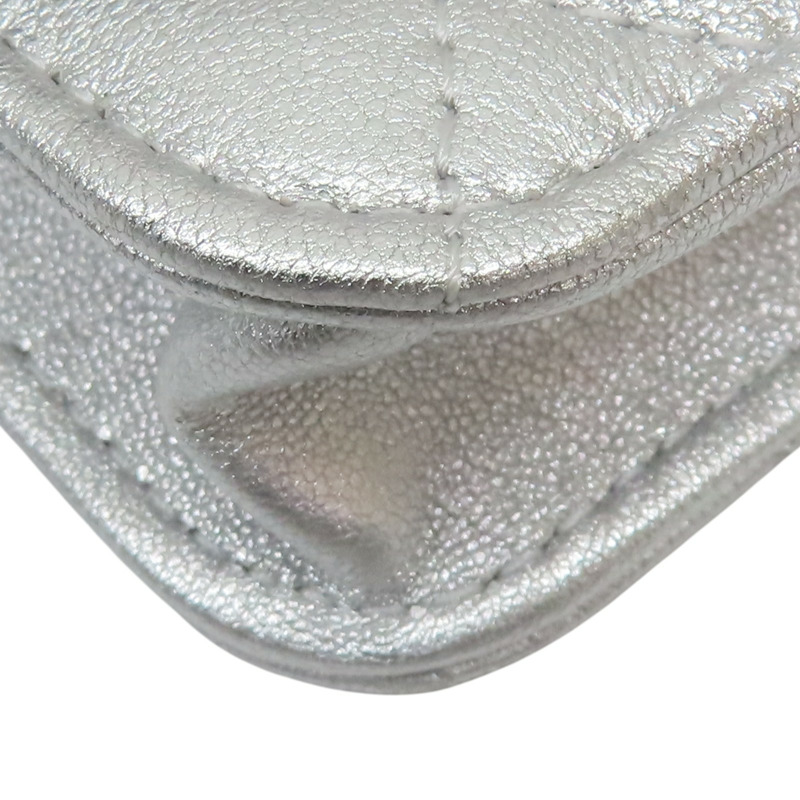 銀色羊皮 star mini chain 鍊帶 肩背包【CHANEL 香奈兒】-11