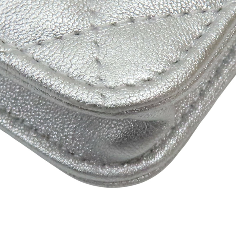 銀色羊皮 star mini chain 鍊帶 肩背包【CHANEL 香奈兒】-12