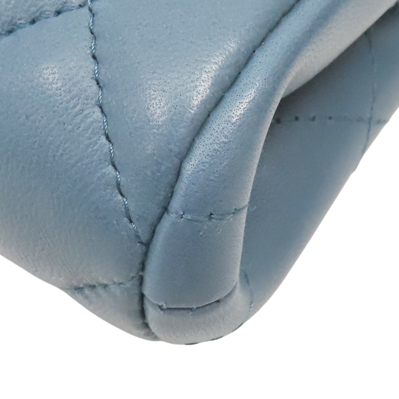 藍色羊皮 Coco 鍊帶 肩背包 A65051【CHANEL 香奈兒】 A65051-11